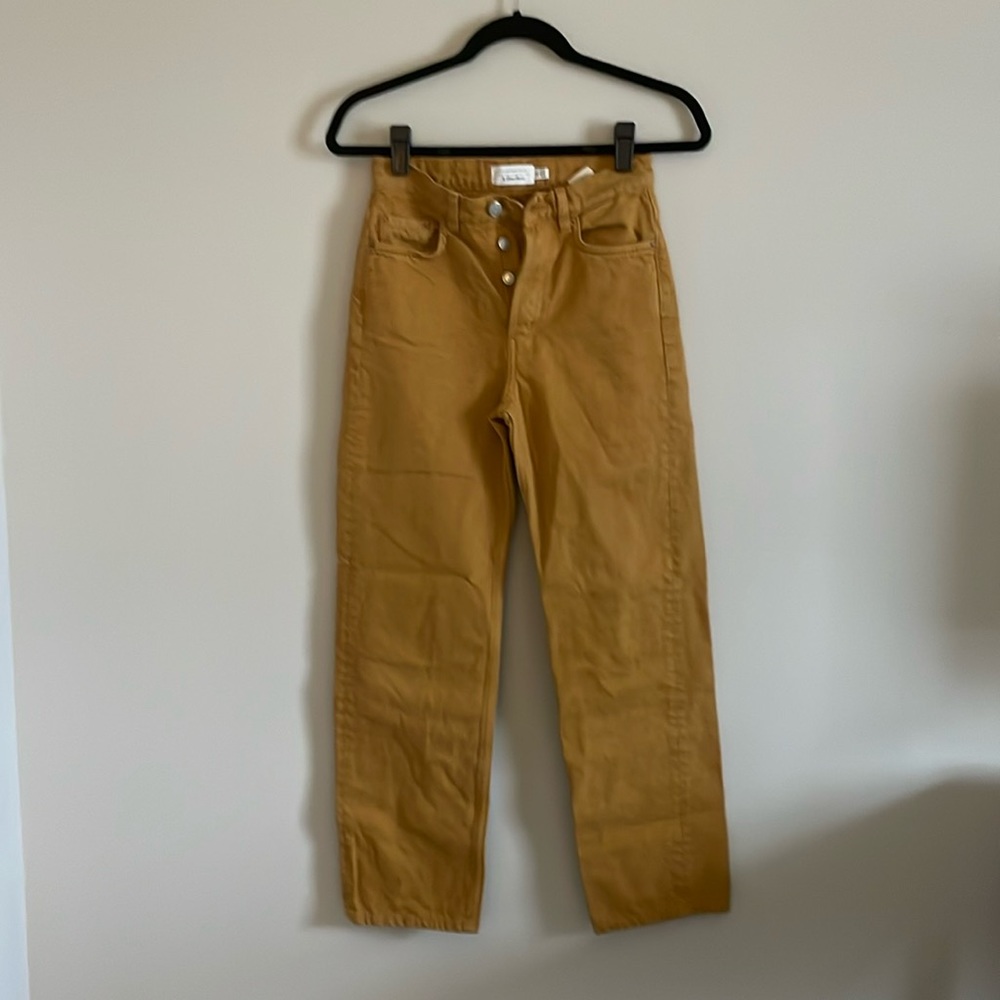 & other stories straight yellow pants